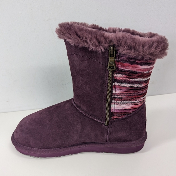 NWT Lam Womens Willow Winter Boots Plum Suede Size 9 - Picture 4 of 10
